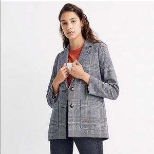 Madewell Dorset Blazer in Navy plaid
